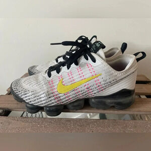 Nike Air VaporMax FK 3 GS White Dynamic Yellow - BQ5238 102 - Size: 6Y /…